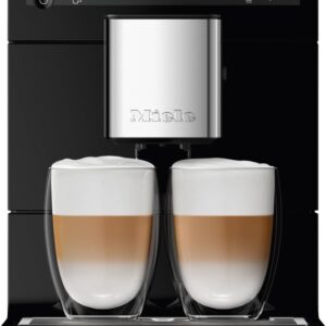 Miele CM 5310 Silence - Automatic coffee machine with OneTouch for Two, Aromatic System, coffee maker, cleaning programs and more, in obsidian black